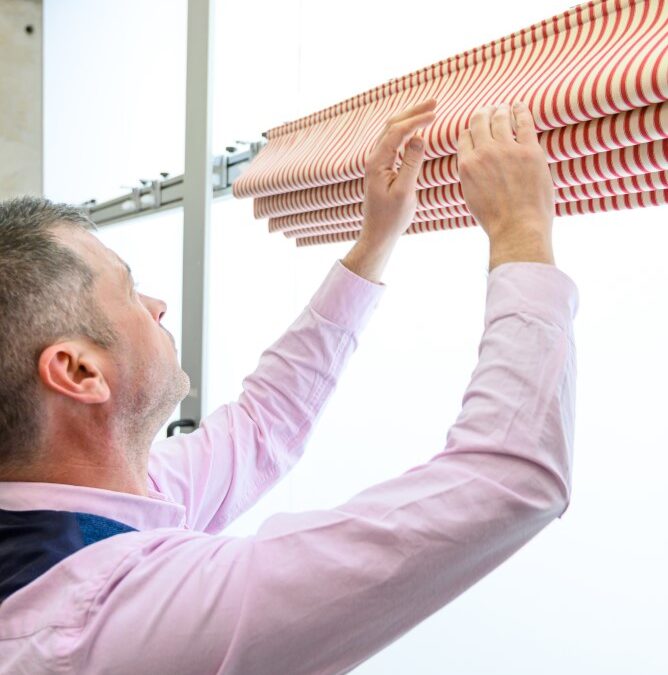 Roman Blinds and Bonded Interlining